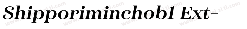 Shipporiminchob1 Ext字体转换
